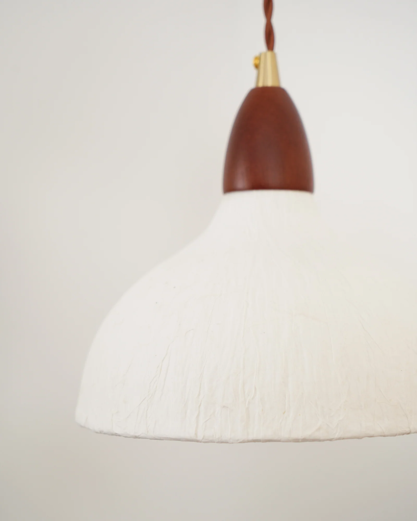 Soren Wall Lamp - ∅ 7.9″ x W 8.7″ x H 7.5″ Set of 2 / Walnut color＆White