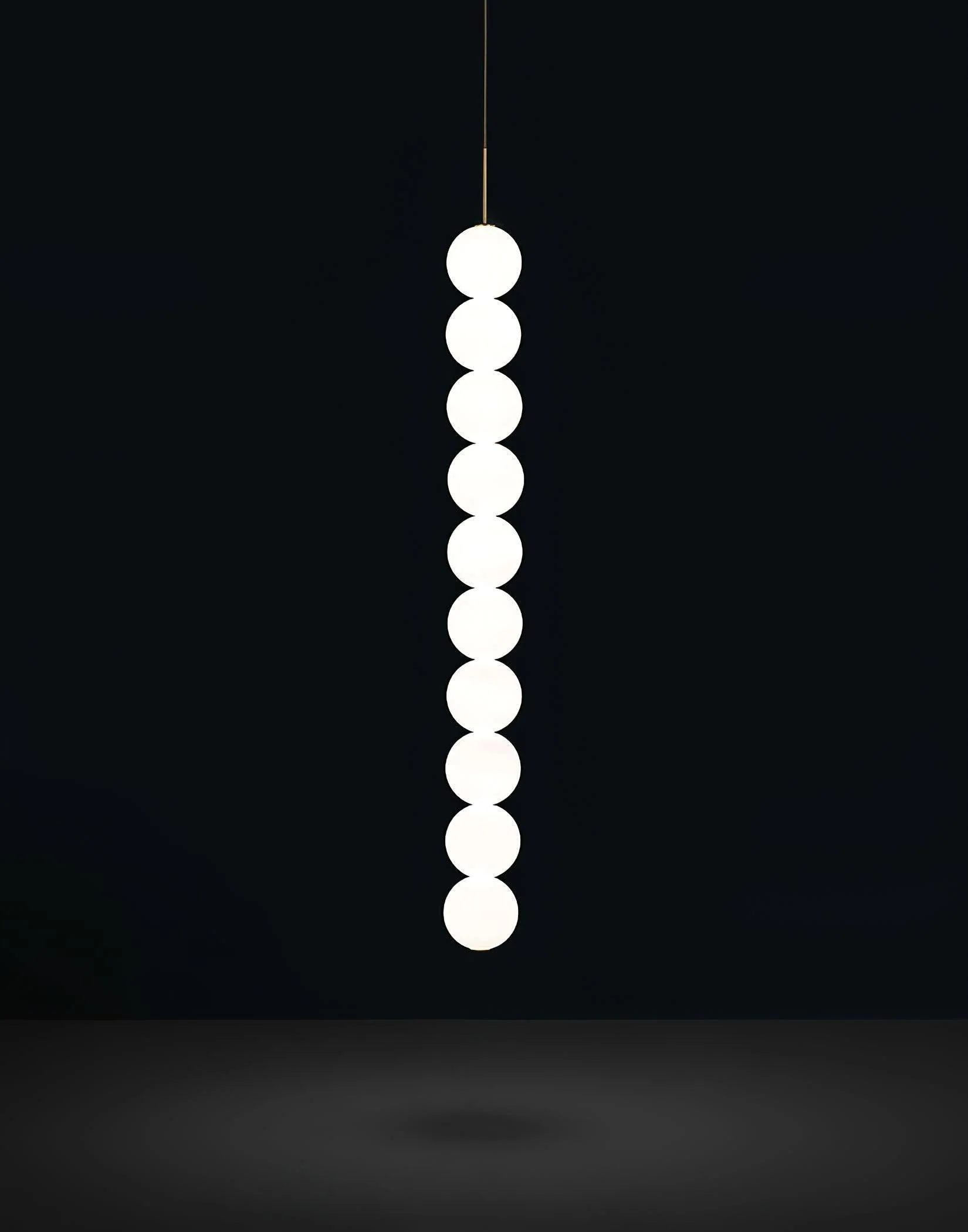 Подвесной светильник Abacus - 1 подвес, ∅10см x 60см, золотой, теплый свет