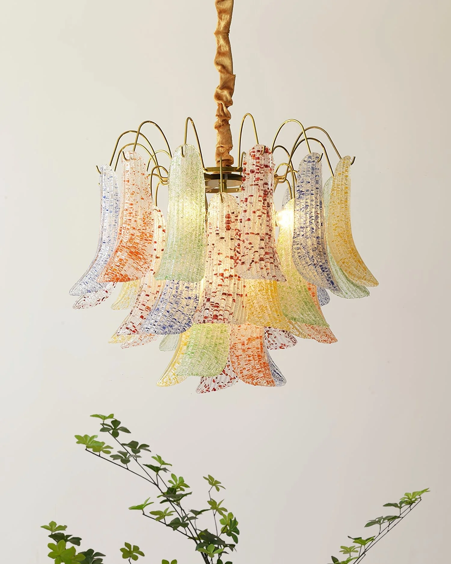 Люстра Venini Colorful Murano Glass - ∅50см x 46см, желтое стекло
