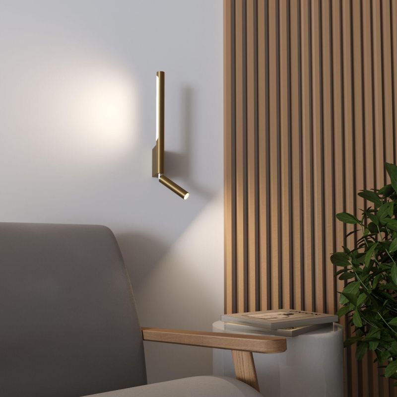 Светильник настенный светодиодный Sarca LED 4000К 40111/LED латунь 4690389204739