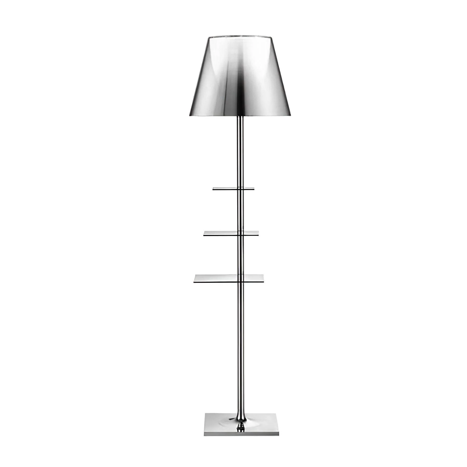 Chrome Prism Side - ∅40см х 153см, хром, прозрачный акрил