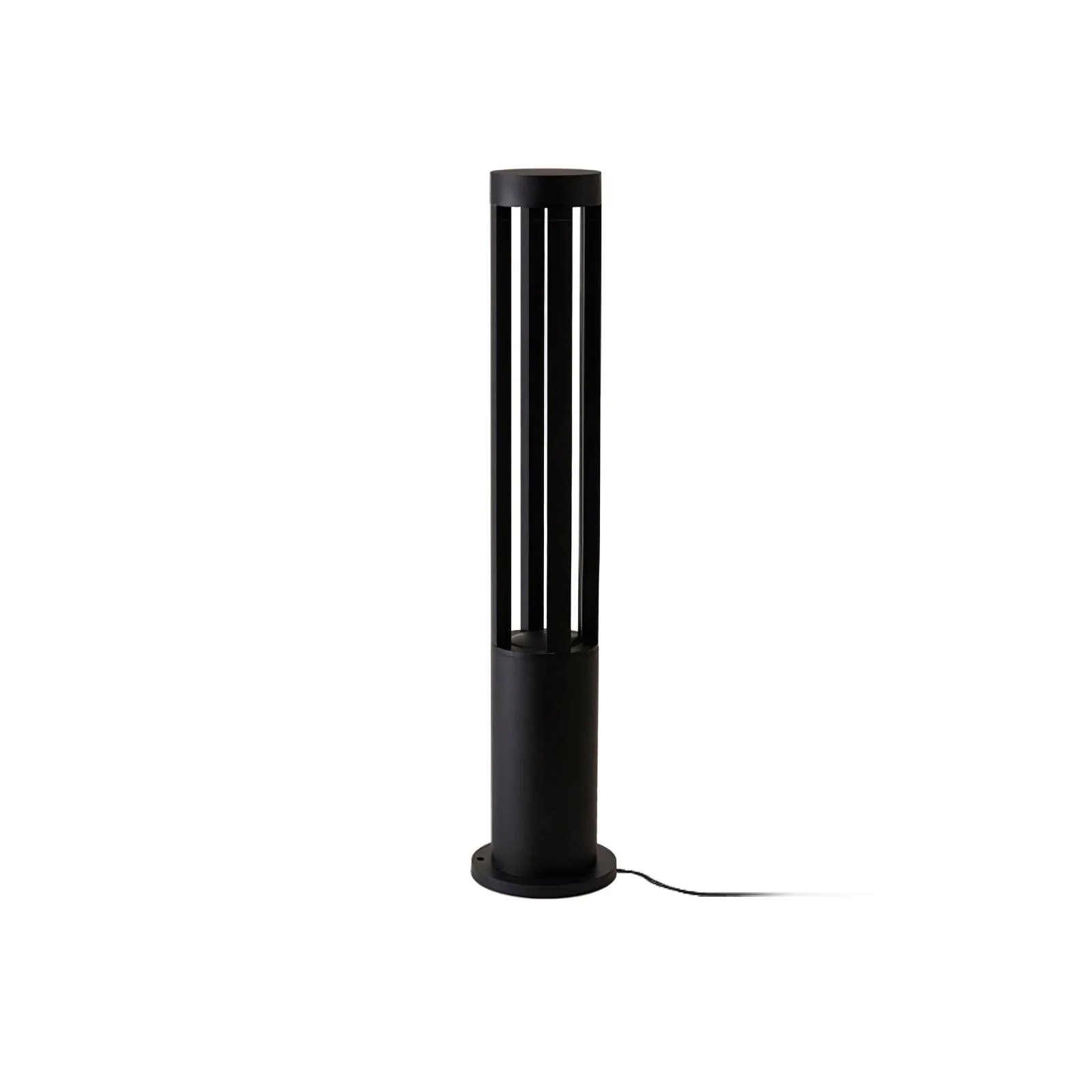 Уличный светильник Black Cylindrical Garden - ∅11см x 40см, черный, теплый свет
