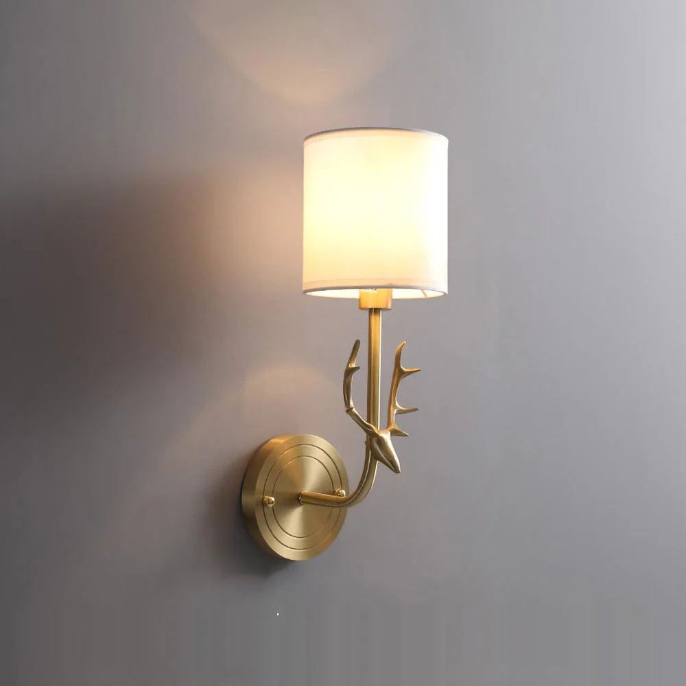 Настенный светильник Brass Deer Head - ∅28см x 39см, латунь