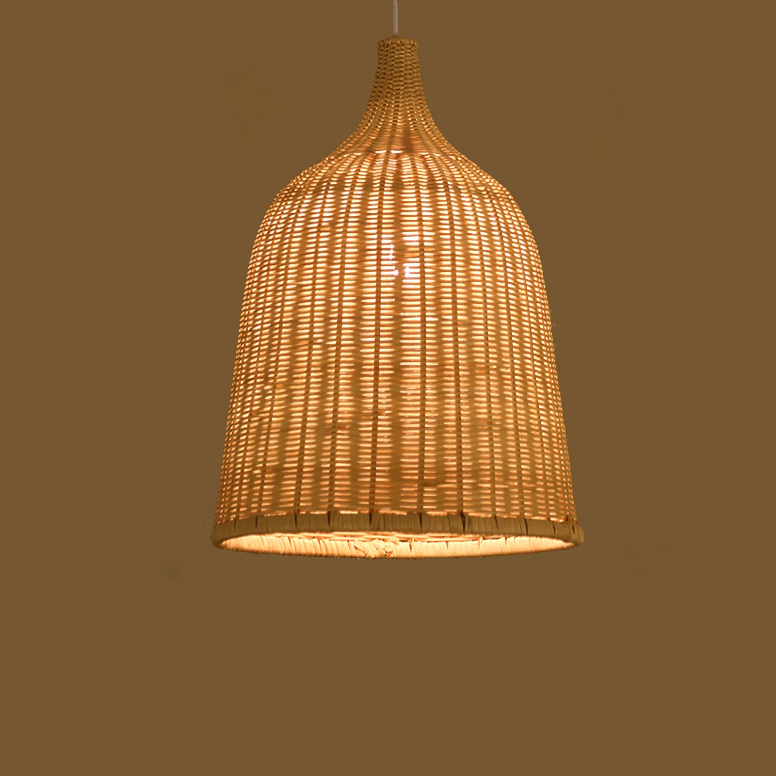 Подвесной светильник Rattan - ∅30см х 30см, натуральный ротанг