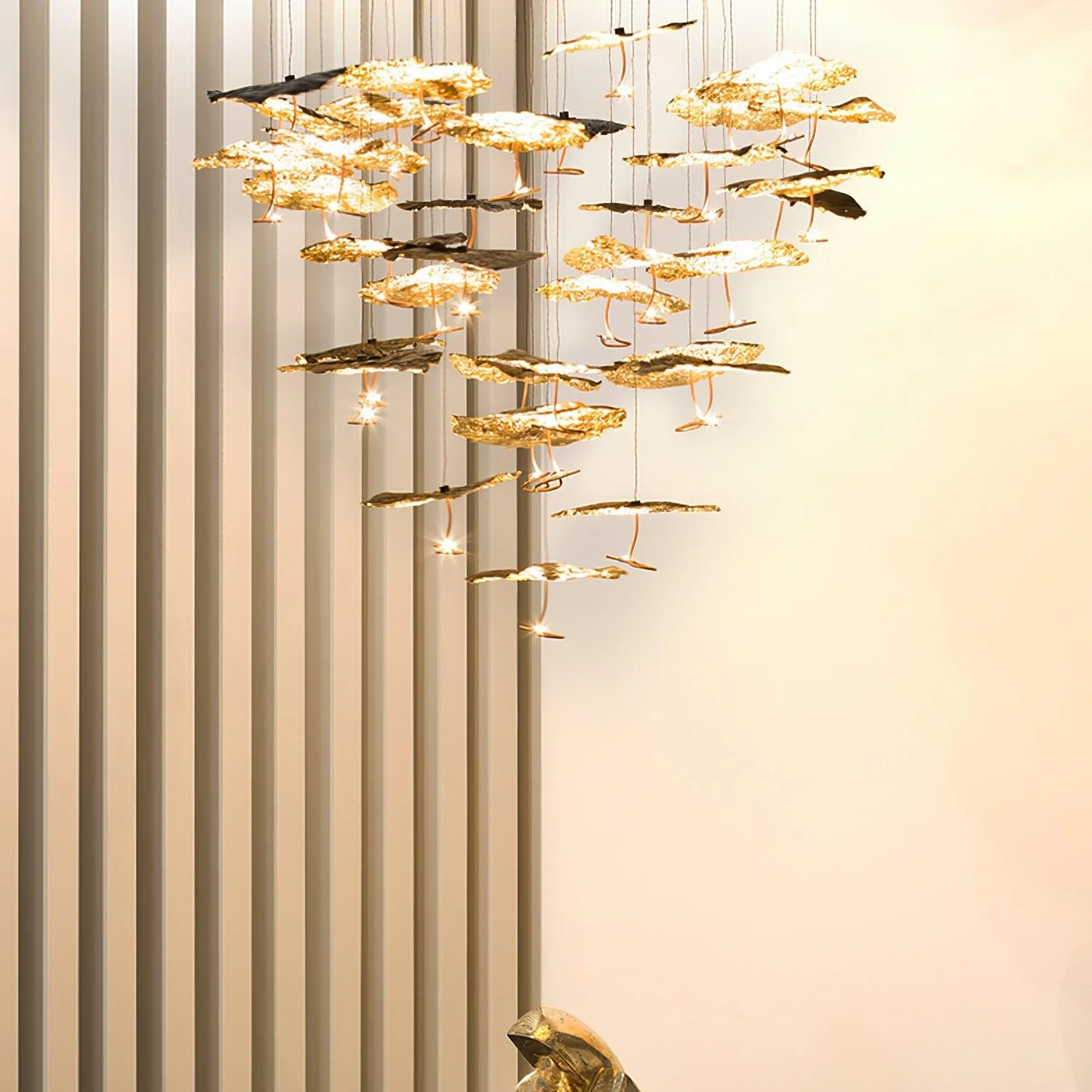 Люстра Brass Aviary Constellation - 1 подвес ∅25см х 15см, латунь, черный, теплый свет
