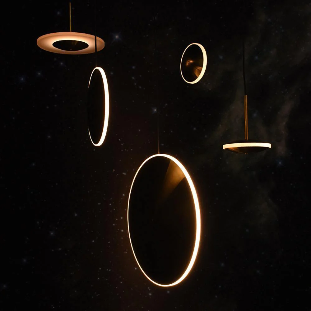 Подвесной светильник Chrona Dish - ∅30см x 20см, медь, горизонтальный