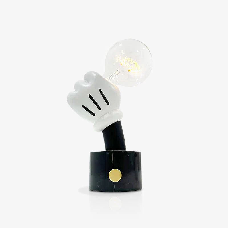 Настольный светильник Very Nice Table Lamp - модель B ∅23см х 38см, белый мрамор, прозрачный