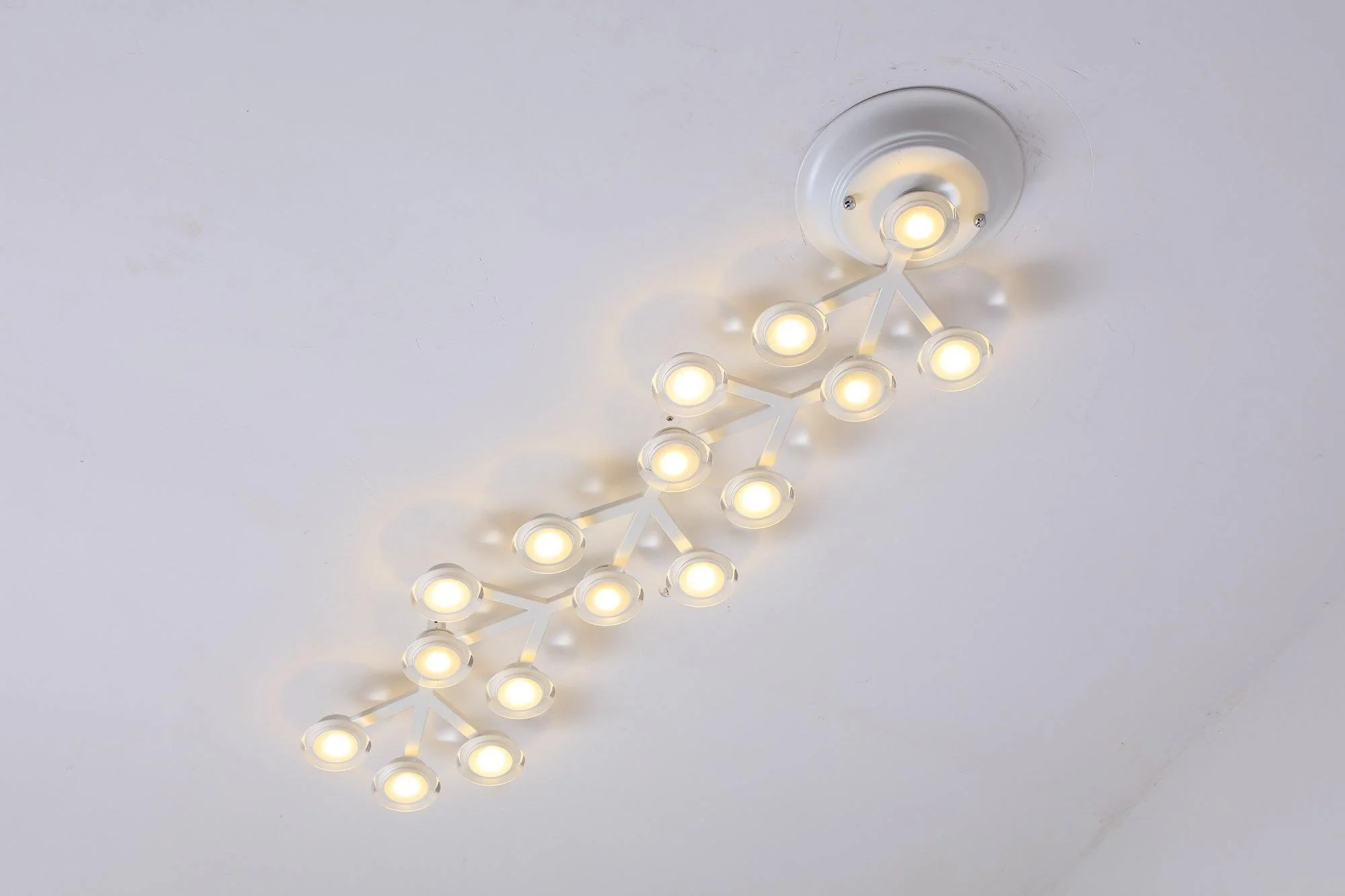Потолочный светильник LED Net - 37 источников света 145см x 73см, черный, холодный свет
