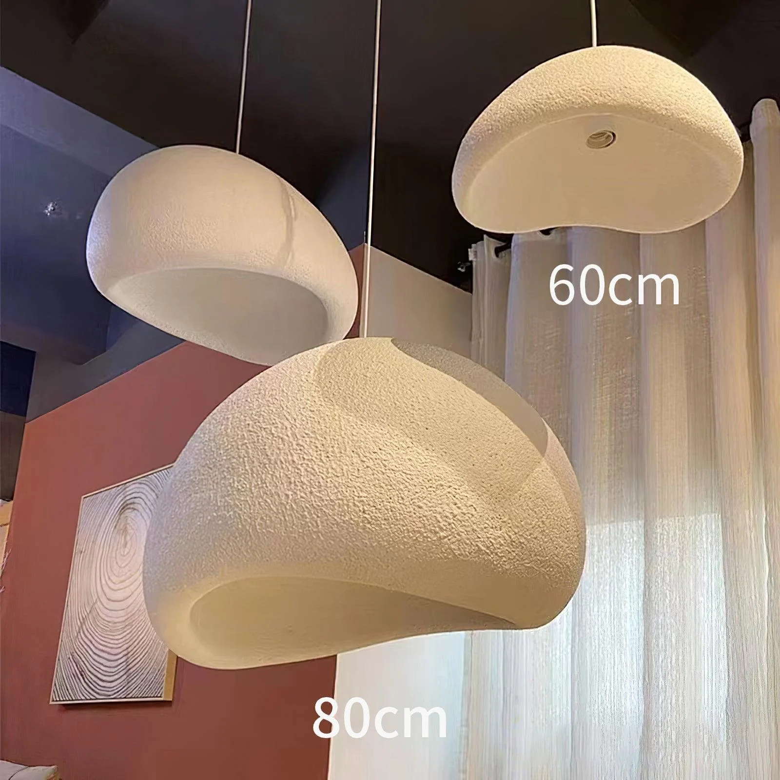 Подвесной светильник Cloud Style B - ∅100см x 38см, оранжевый