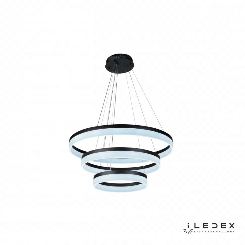 Подвесная люстра iLedex Around D0301-3 (400x600x800) BK