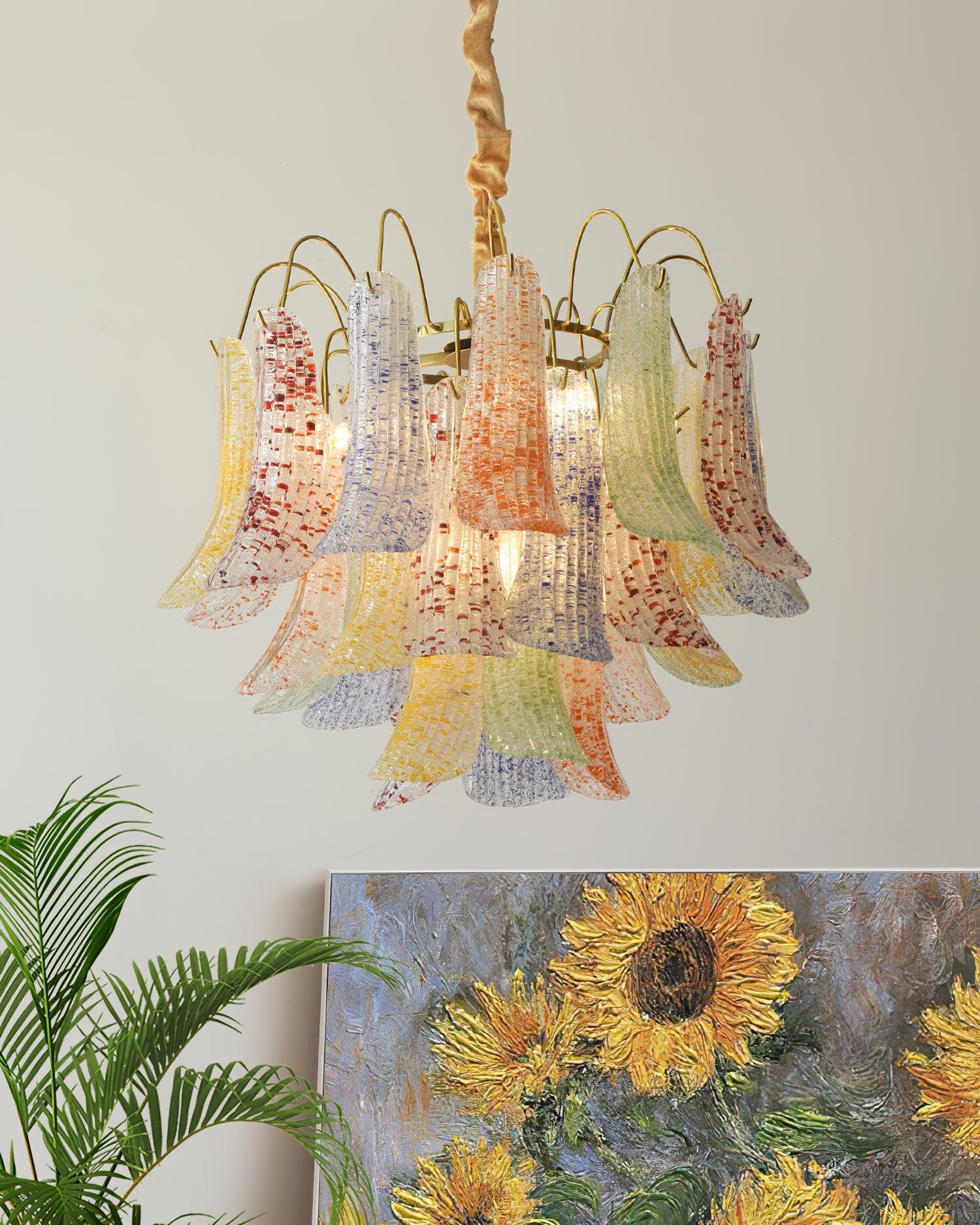 Люстра Venini Colorful Murano Glass - ∅50см x 46см, желтое стекло
