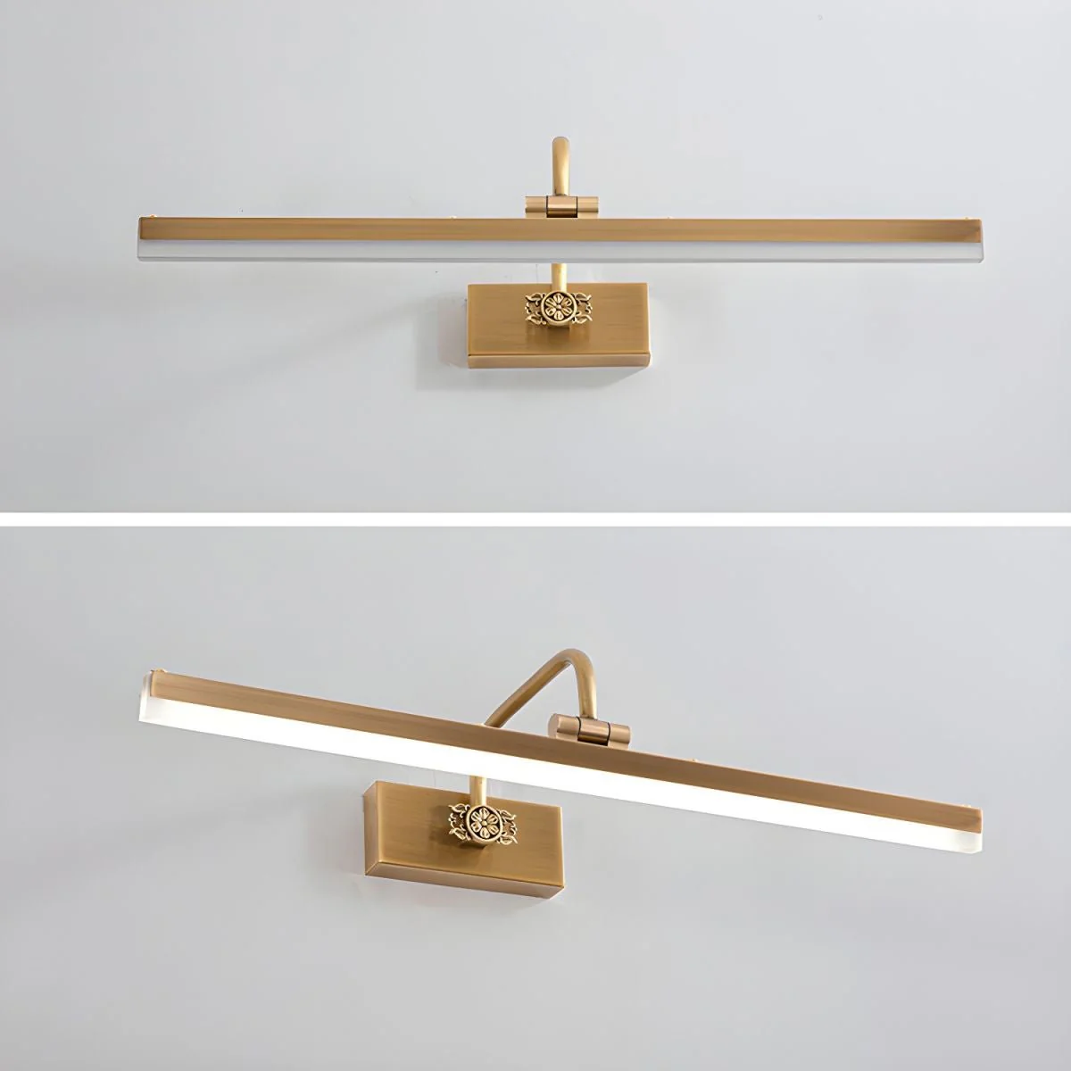 Настенный светильник Adelaide Antler - ∅23см x 6см, золотой, теплый свет