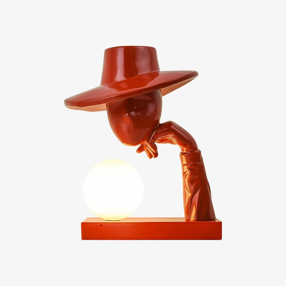 Juni Resin Novelty Lamp - ∅ 11″ x H 14.2″  / Dia 28cm x H 36cm / Blue / US plug
