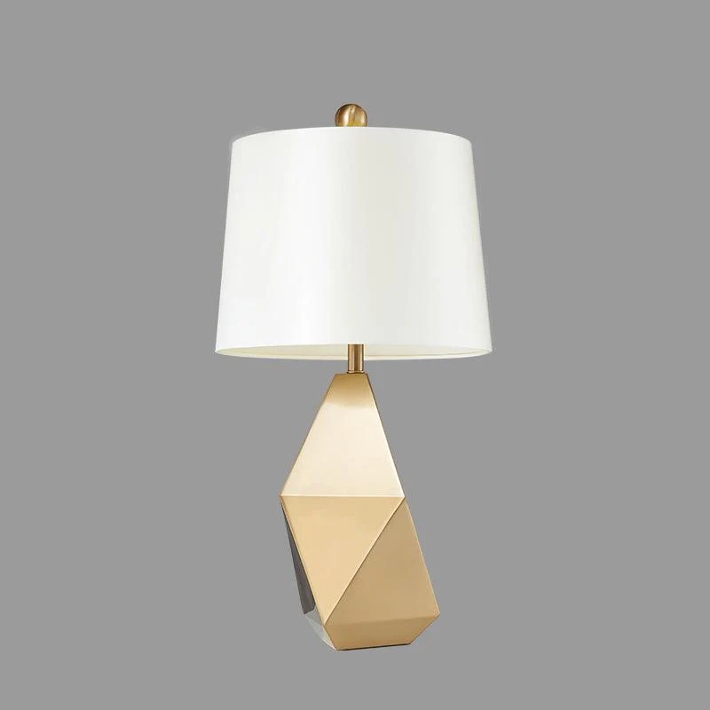 Настольный светильник Faceted - ∅33см x 56см, золотой, американская вилка