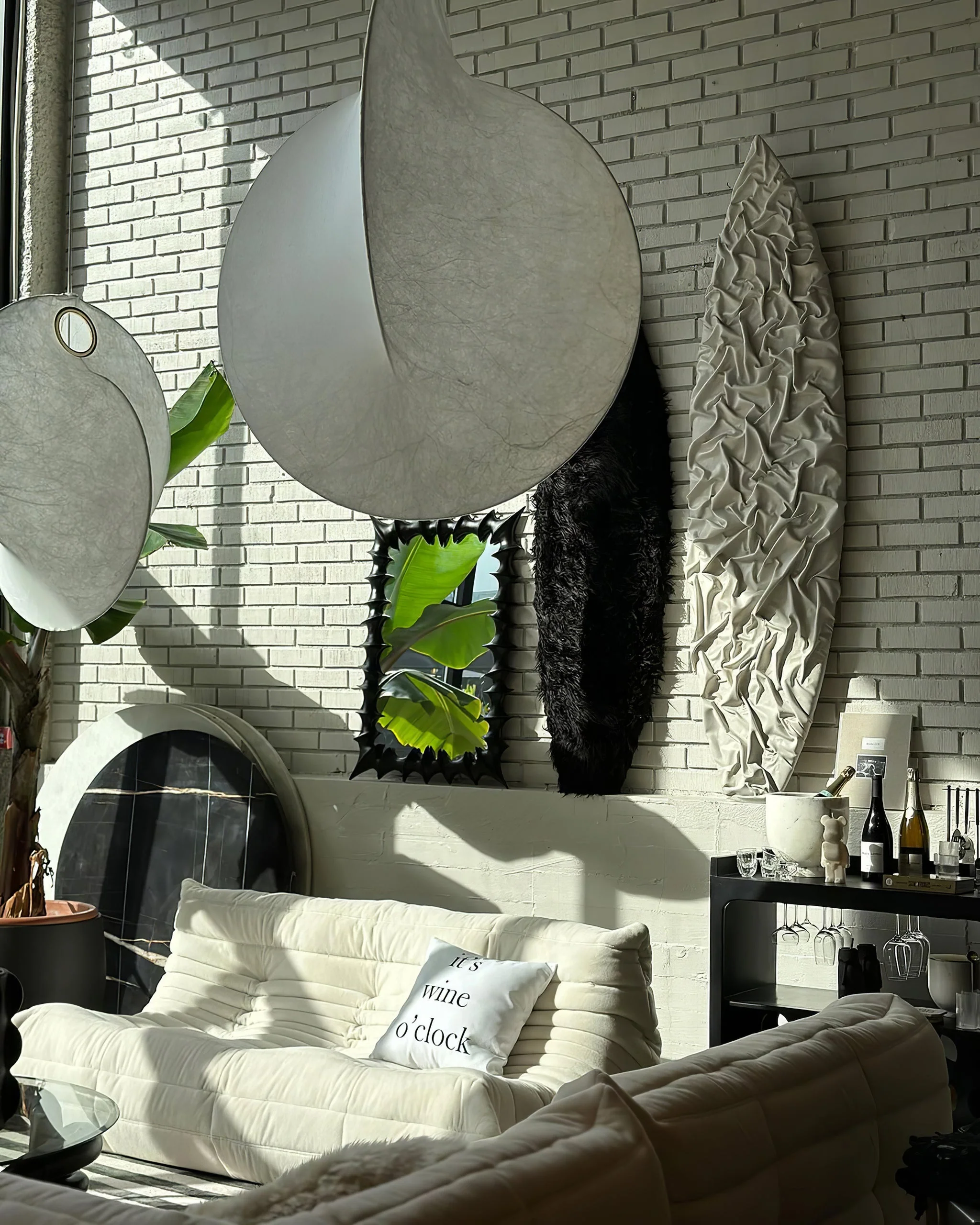 Подвесной светильник Cocoon - ∅40см x 55см, белый