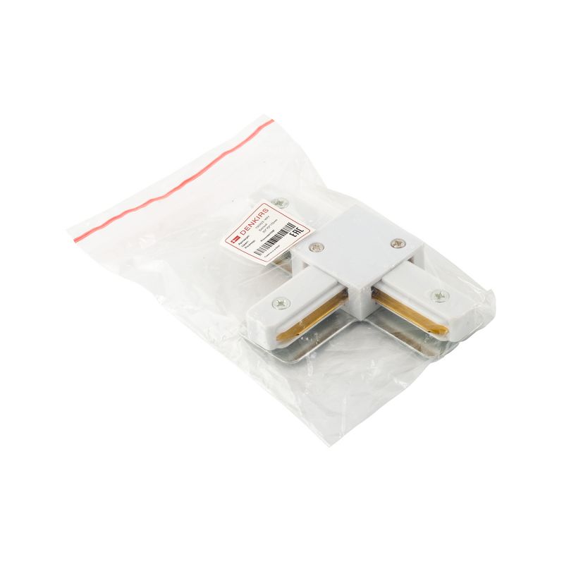 T-коннектор Denkirs DK Track White TR1103-WH