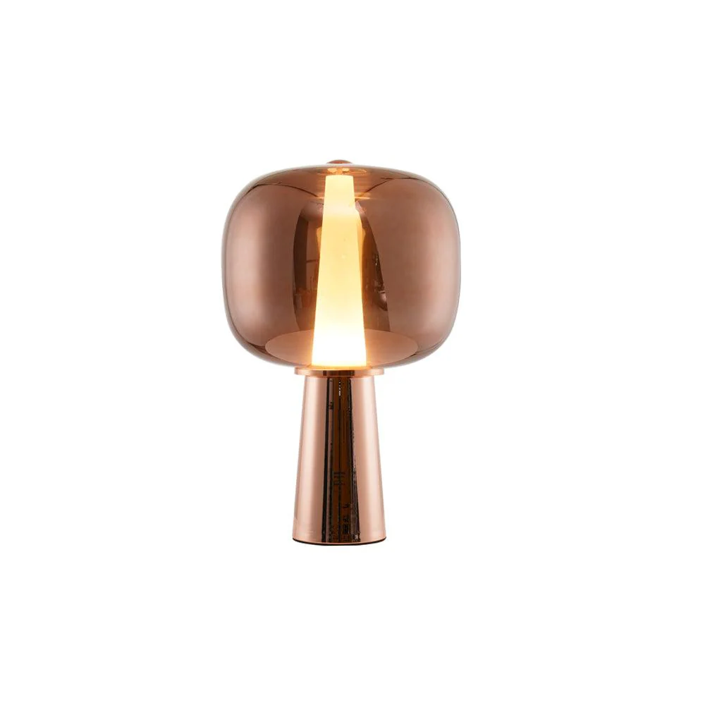 Dusk Dawn Table Lamp - ∅ 13.8″ x H 19.7″ / Dia 35cm x H 50cm / Smoky gray / US plug