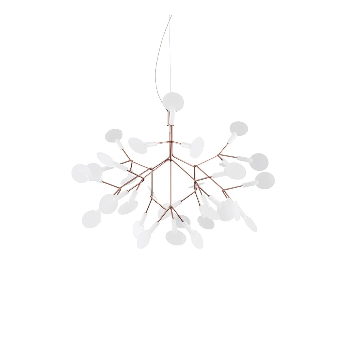 Люстра Rose Gold Firefly LED - 81 источник света ∅100см x 40см, розовое золото, холодный свет