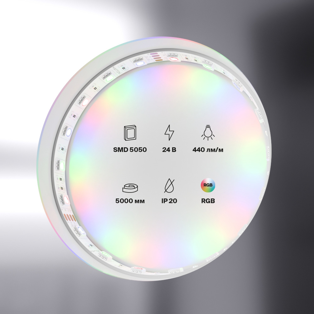 Светодиодная лента Maytoni Светодиодная лента 24V RGB 24V 14,4W IP20 10174
