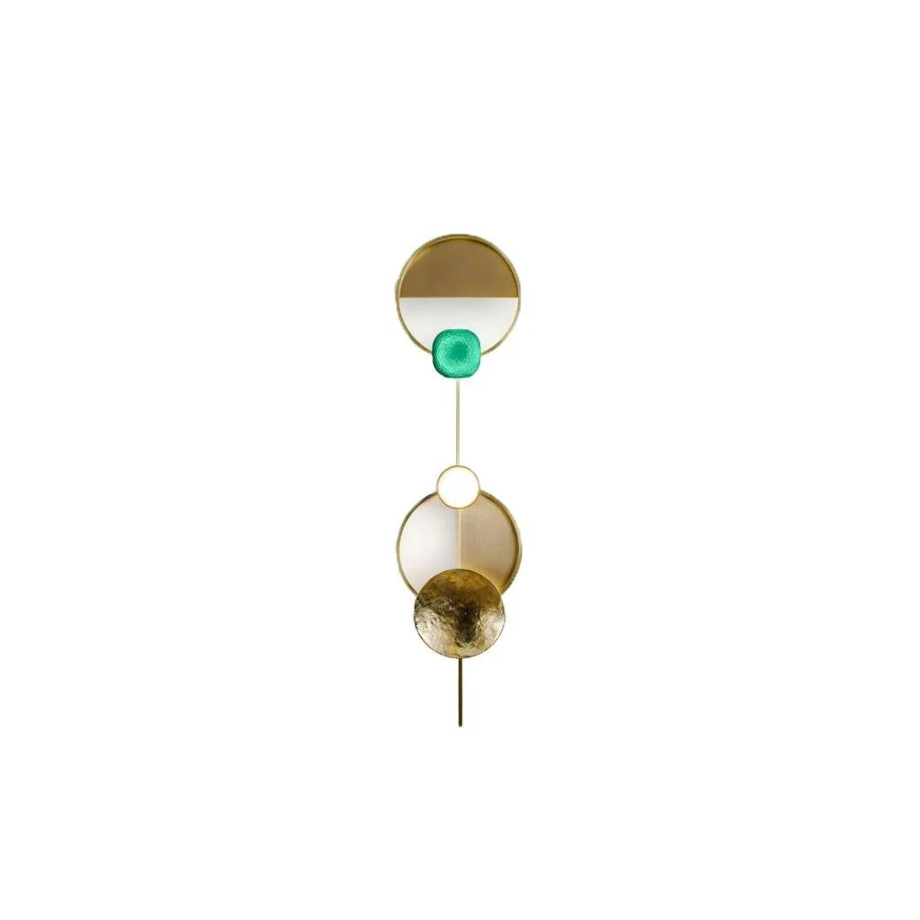 Gemstone Wall Lamp - W 25cm x H 98cm Set of 2 / Warm Light