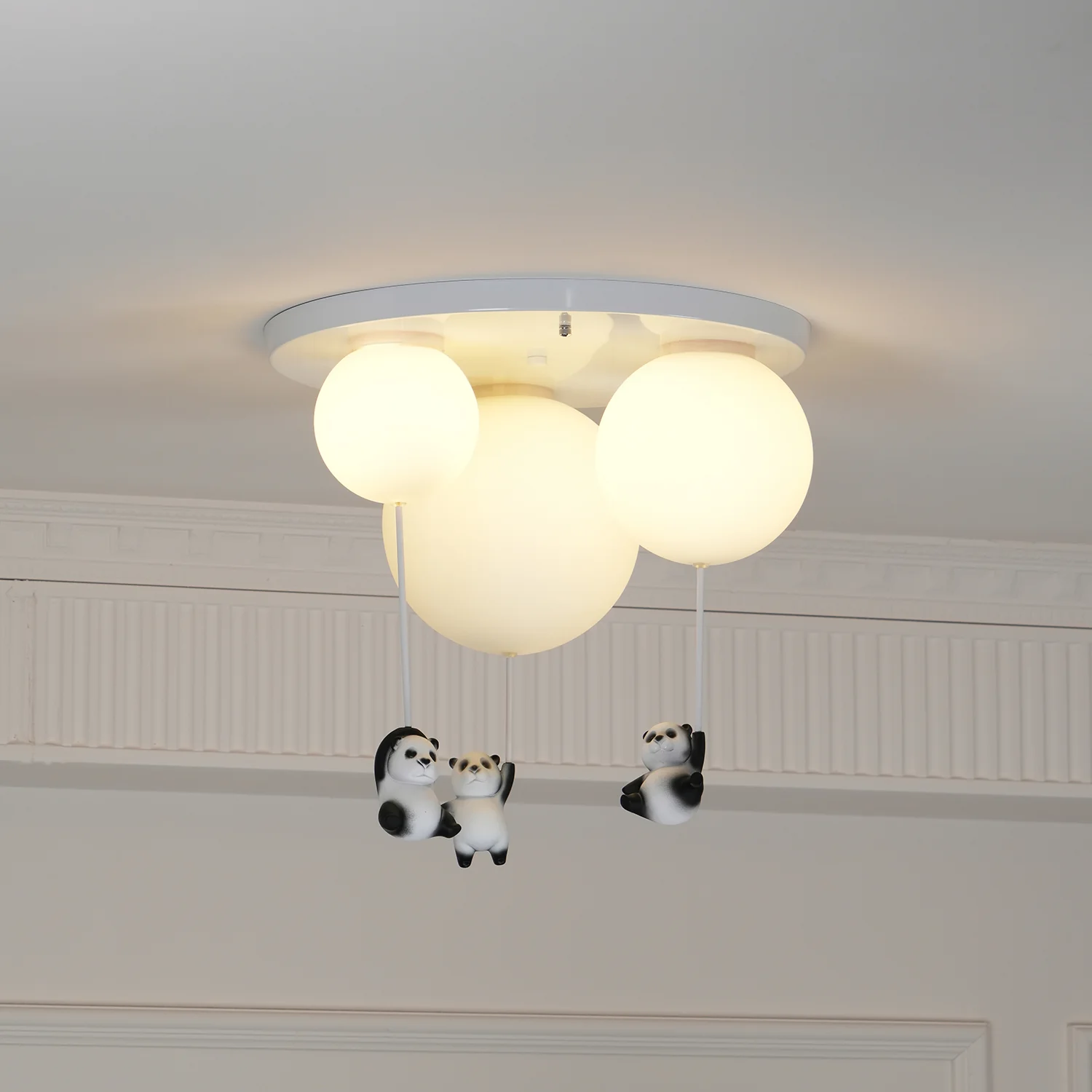 Потолочный светильник Panda - модель A ∅15см x 35см, белый