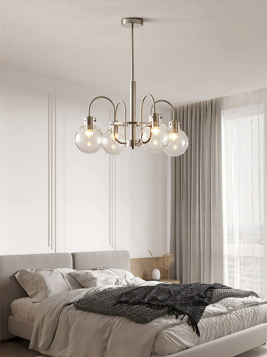 Люстра Hansford - 6 плафонов ∅75см x 40см, хром