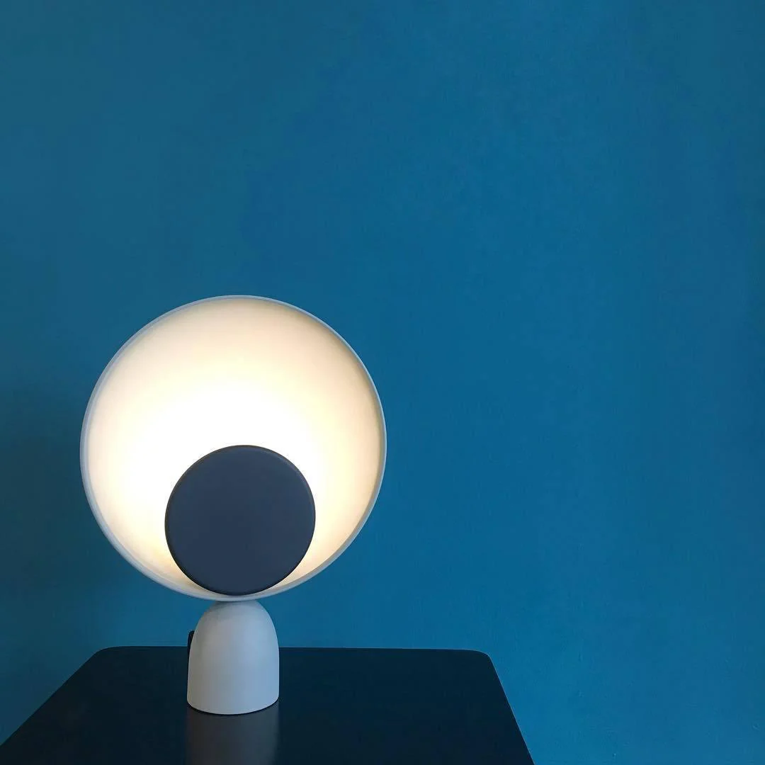 Blooper Table Lamp - ∅ 11″ x H 15″ / Dia 28cm x H 38cm / Gray+Gray / UK plug