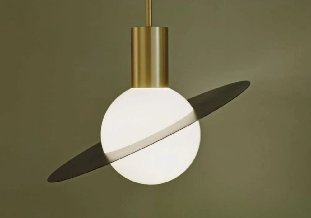 Подвесной светильник Saturne Suspensions - ∅20см x 28см, латунь