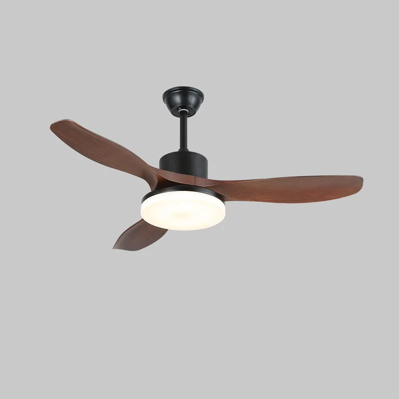 Потолочный светильник Morty Adams Wooden - модель A ∅132см x 30см, орех, черный, 3000-6500К