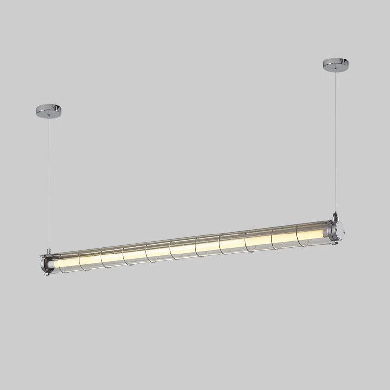 Люстра Artisan Glass Linearity - 124см x 11см x 14см, черный, холодный свет