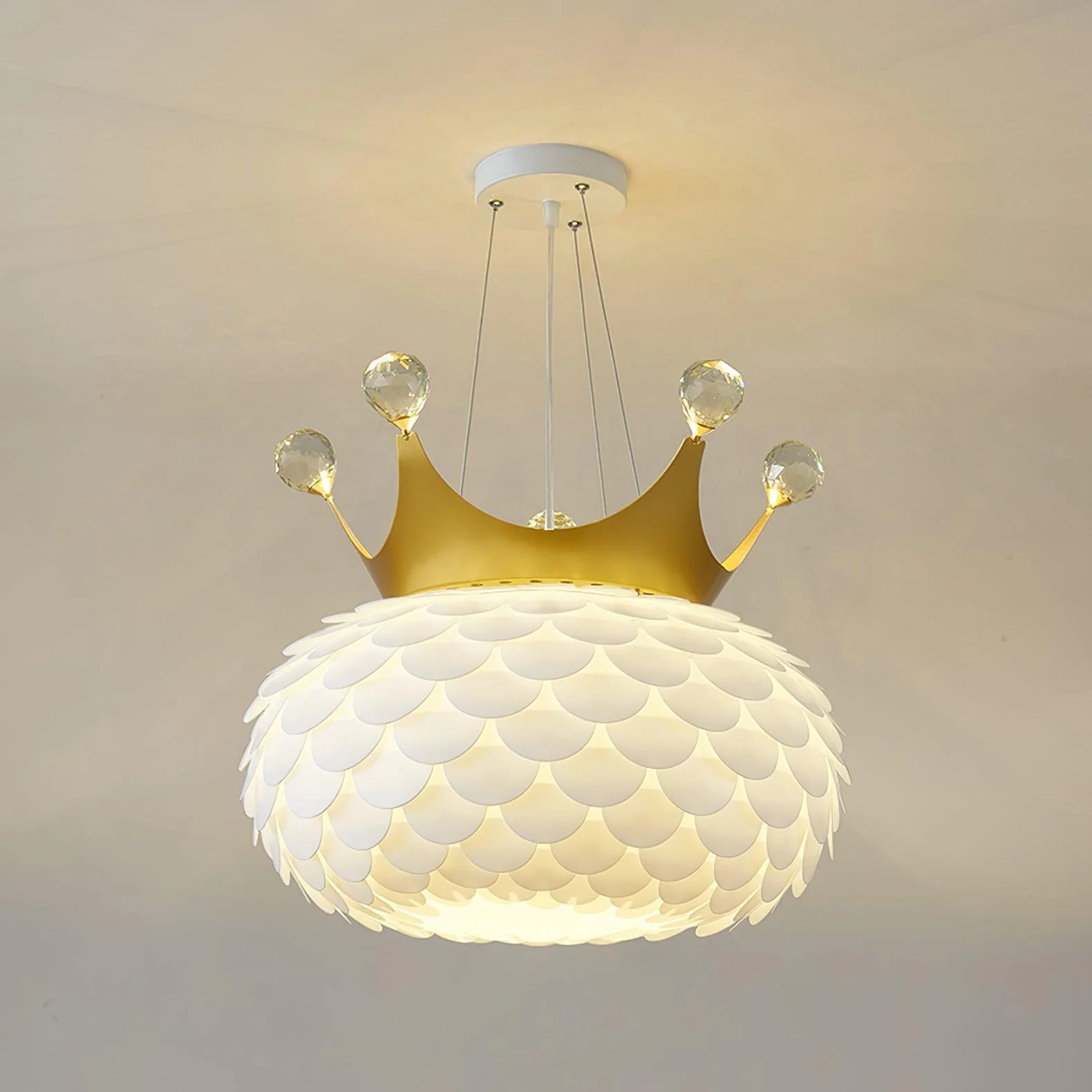 Подвесной светильник Aluvia Crown - ∅45см x 59см, золотой