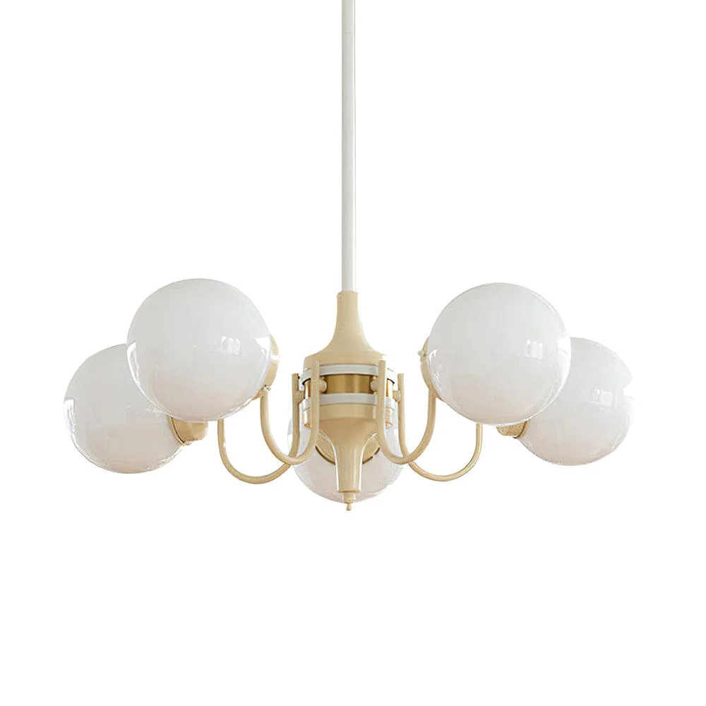 Люстра Cream Ball - 3 плафона ∅50см x 25см, бежевый, красный