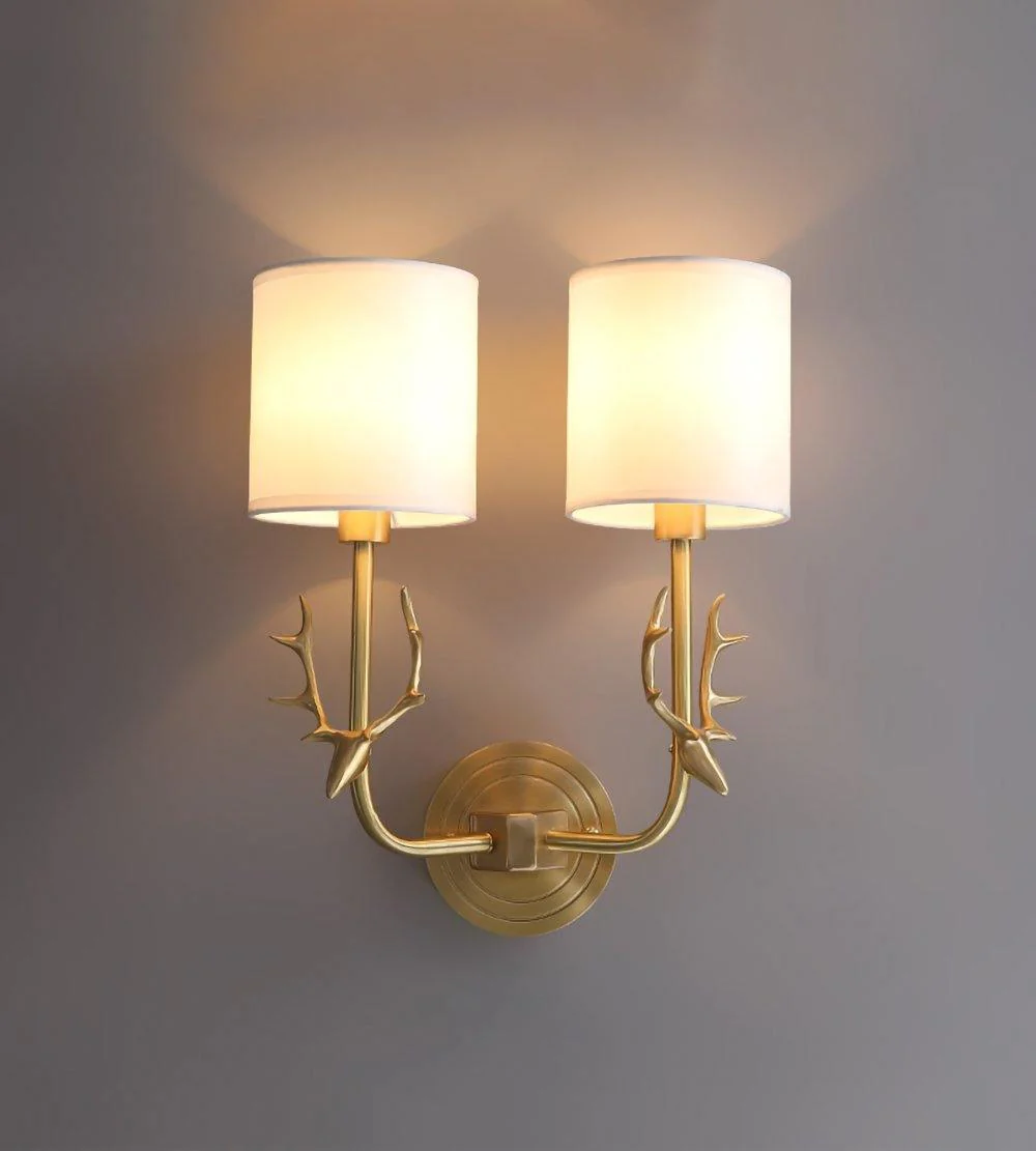 Настенный светильник Brass Deer Head - ∅28см x 39см, латунь