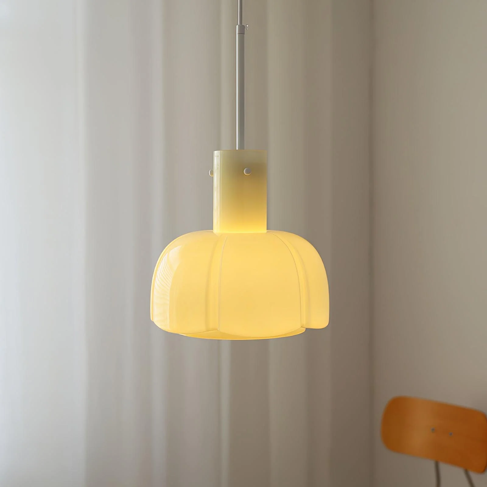 Подвесной светильник Lumina Petal Glass - ∅26см x 40см, коричневый