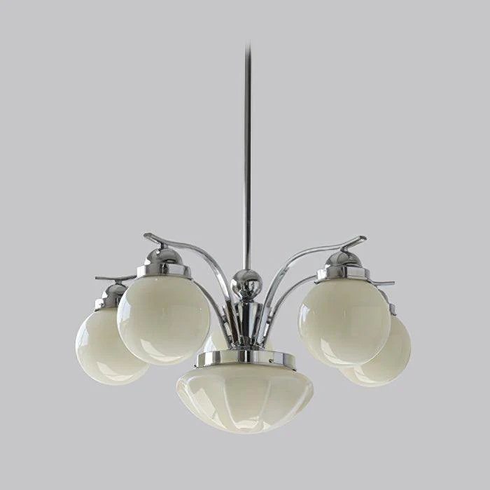 Люстра Ryttenberg - 4 плафона ∅54см x 30см, медь, бежевый
