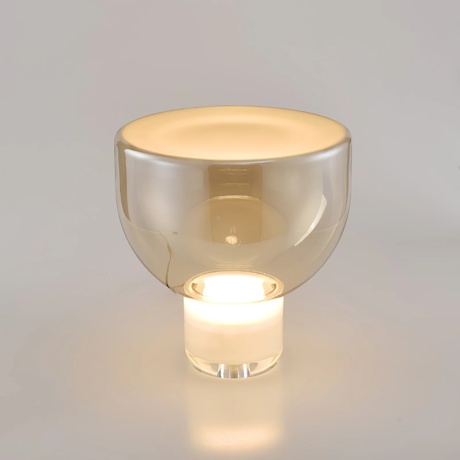 Aella Table Lamp - ∅ 14.9″ x H 14.5″ / Dia 38cm x H 37cm / Cognac / UK plug