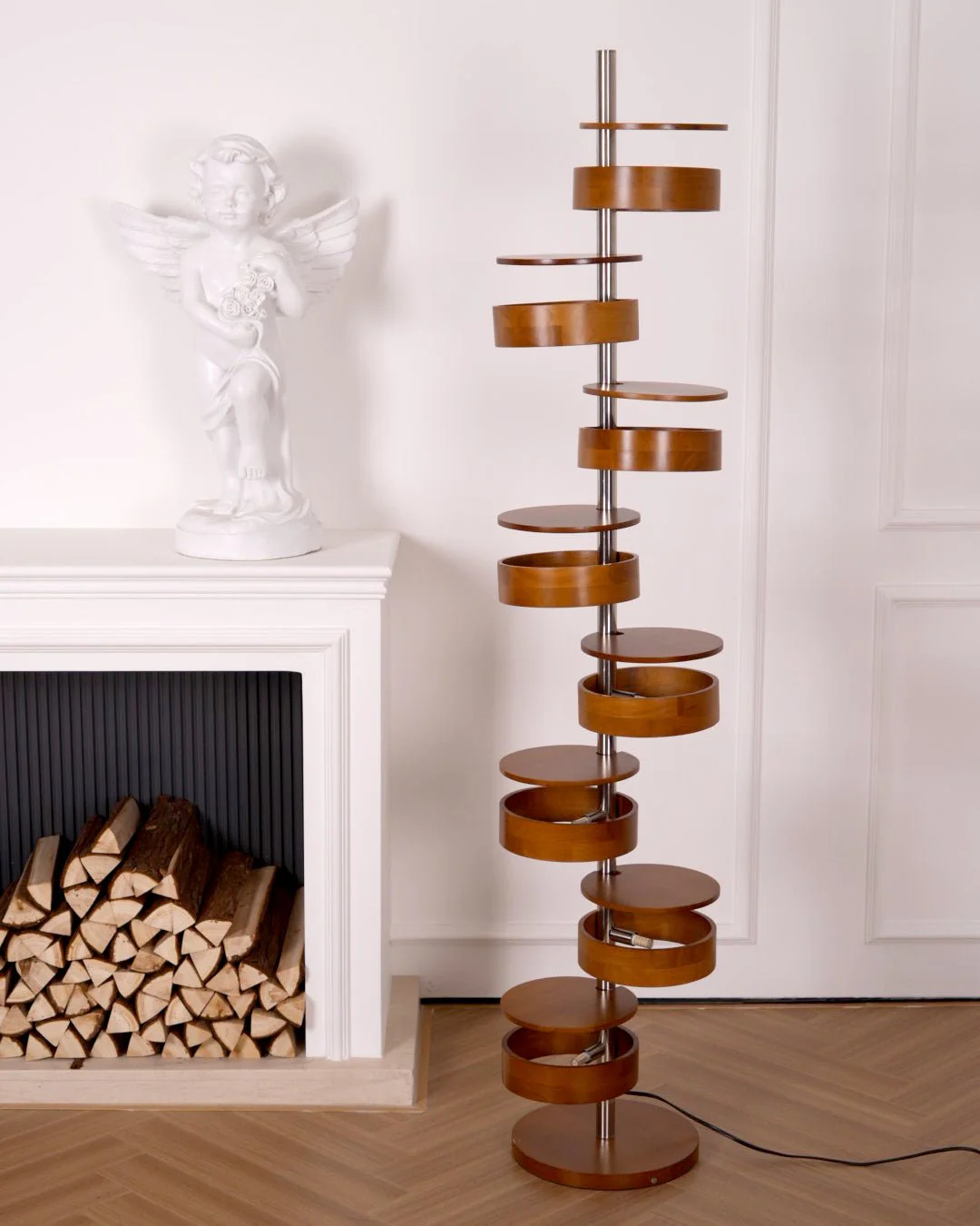Торшер Luminis Wooden - ∅35см х 170см, орех