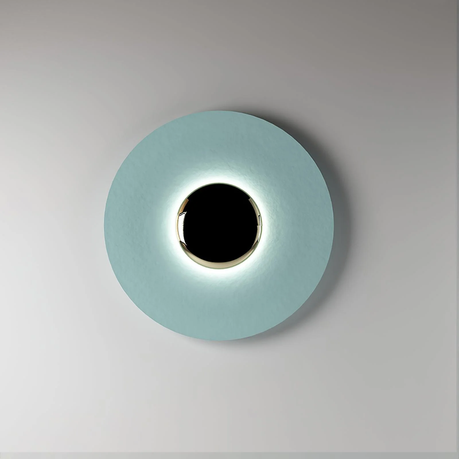 Simplicity Glow Wall Light - ∅ 15.7″ x H 15.7″ Set of 2 / White & Antique copper / Warm Light