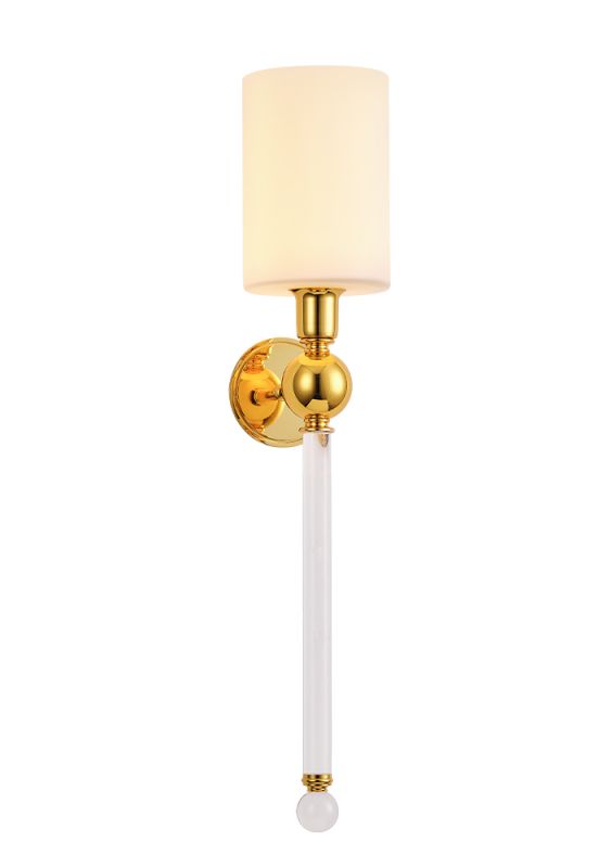 Бра Crystal Lux MIRABELLA MIRABELLA AP1 GOLD/WHITE