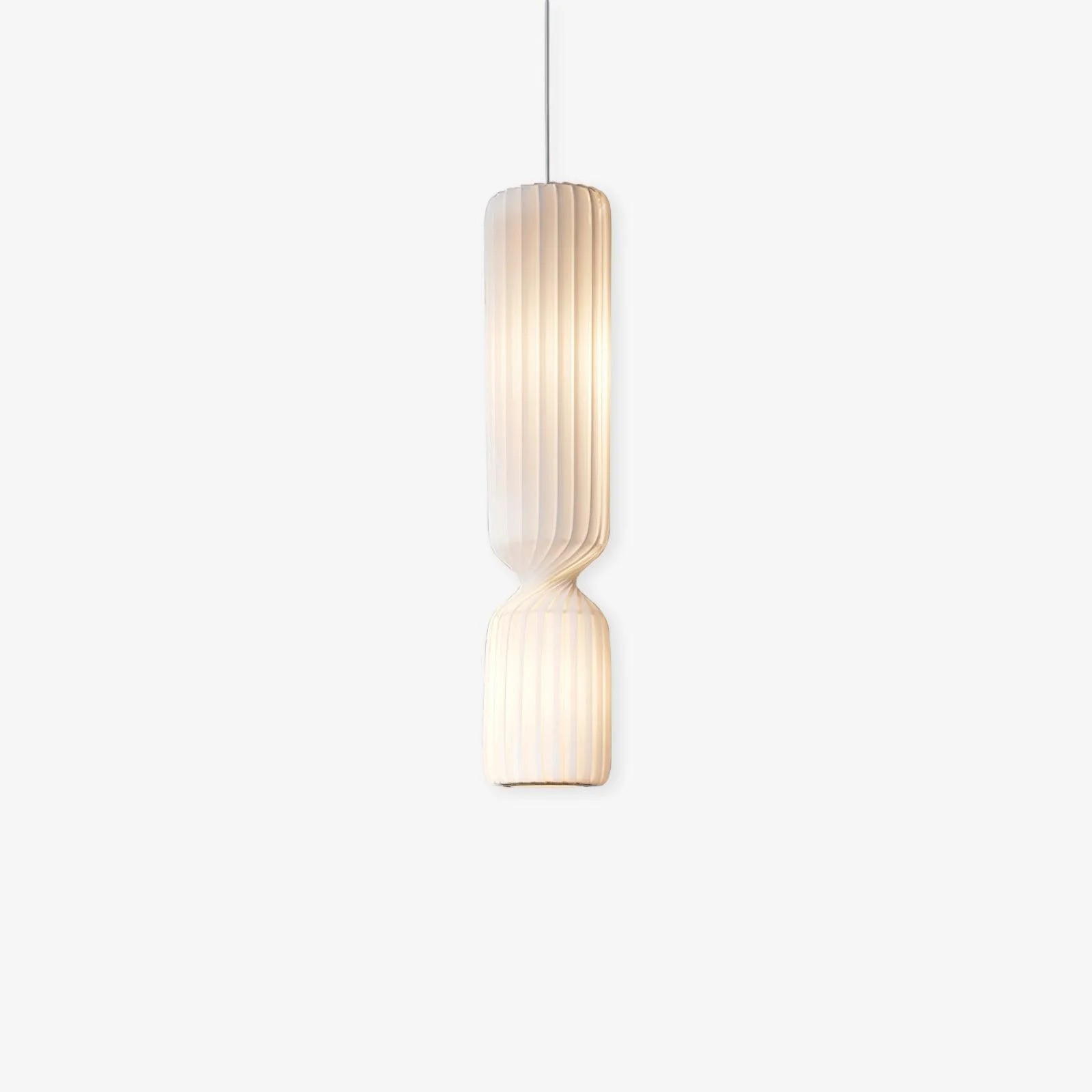 Подвесной светильник Twist - ∅25см x 140см, белый, теплый свет