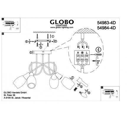 Люстра потолочная Gillian 54983-4D