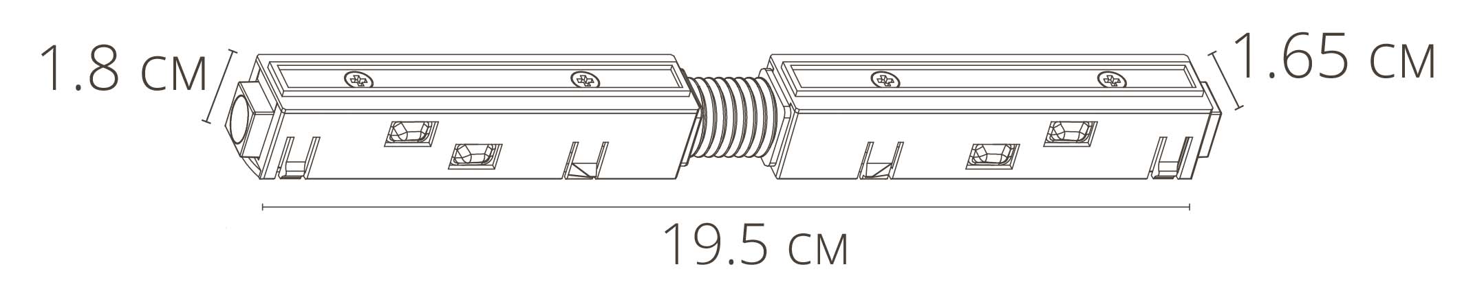 Коннектор для магнитного шинопровода Arte Lamp Linea-accessories A480333