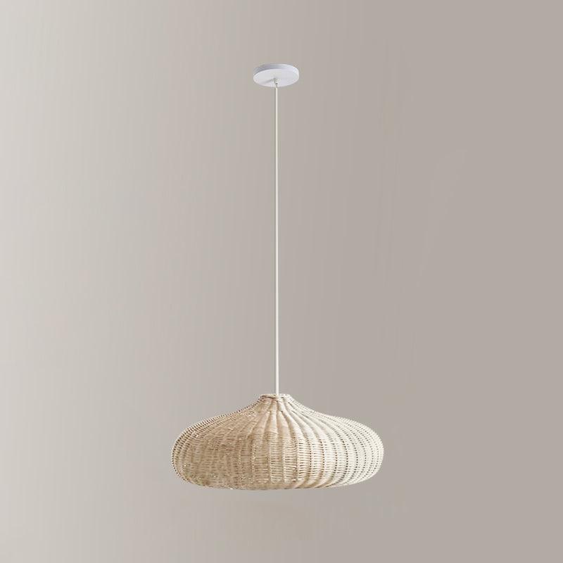Подвесной светильник Vintage Rattan - ∅48см x 20см, коричневый