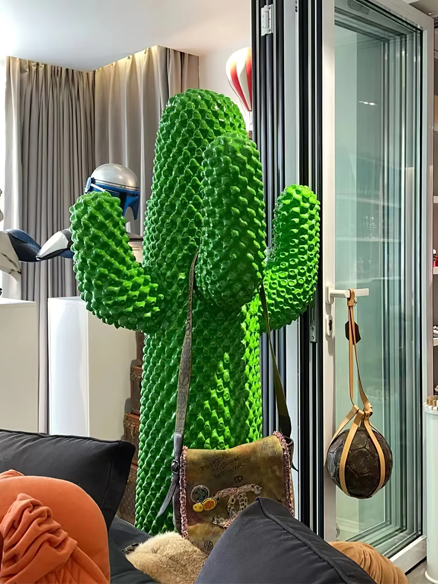 Вешалка для одежды Mello Sculptural Cactus - ∅65см x 60см x 150см, белый