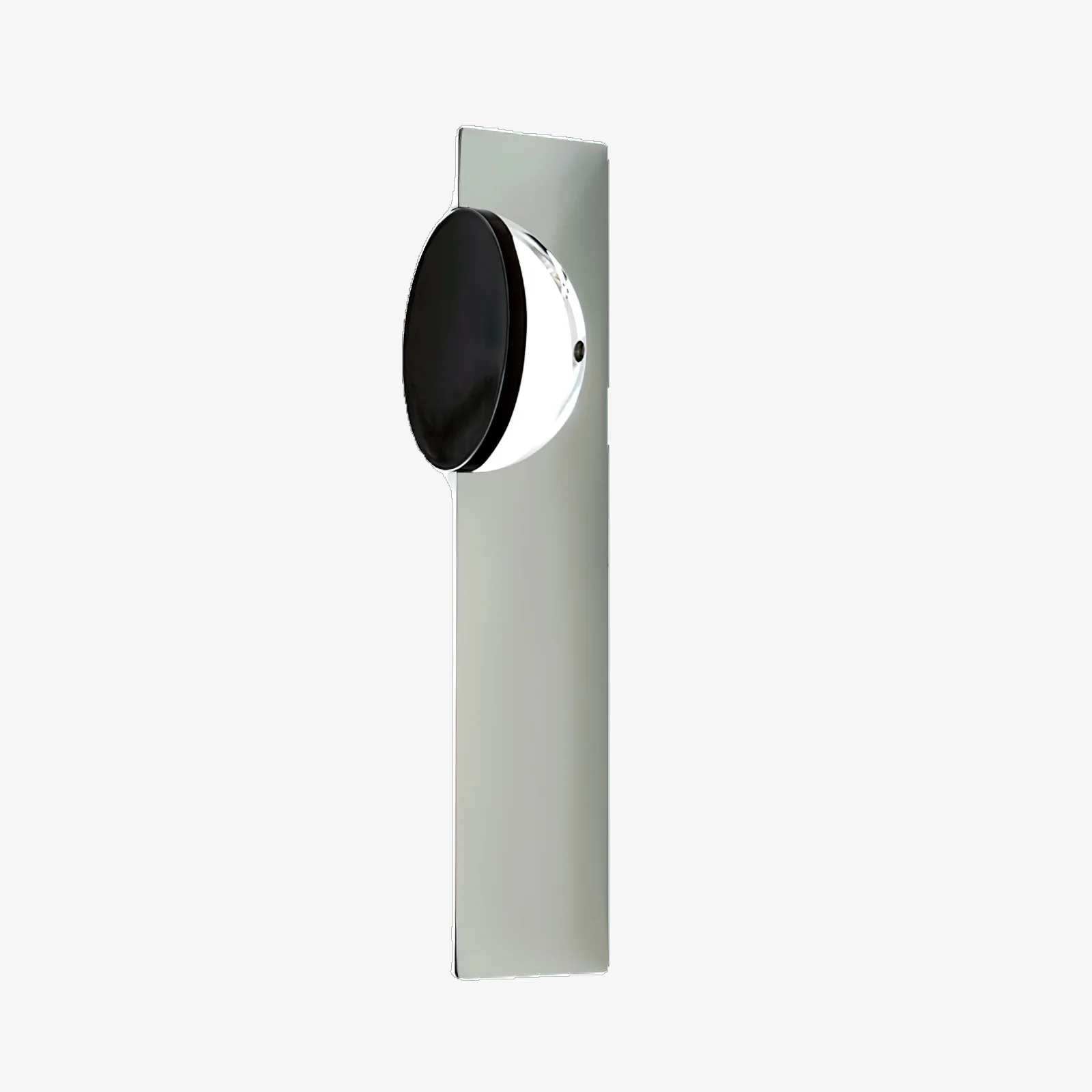 Creative Light And Shadow Wall Lamp - 2-Lights: ∅ 4.1″ x H 14.9″ Set of 2 / Chrome & Black / Warm Light