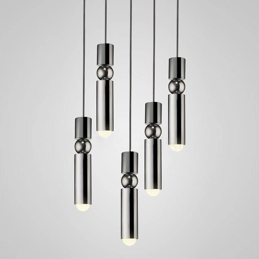 Подвесной светильник Fulcrum - ∅6см x 30см, черный