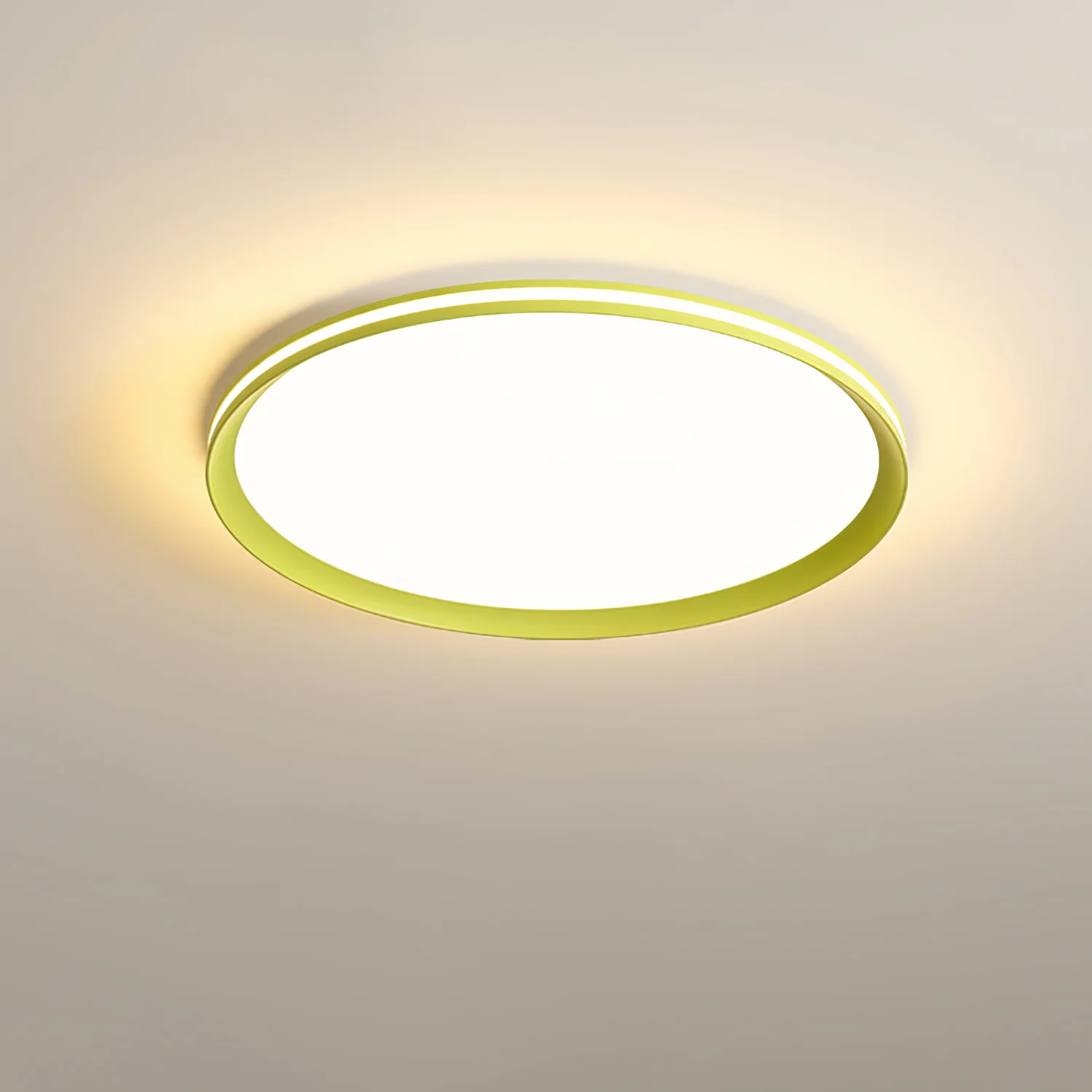 Потолочный светильник Acrylic Circular LED - ∅40см x 3см, зеленый, 3000-6500К