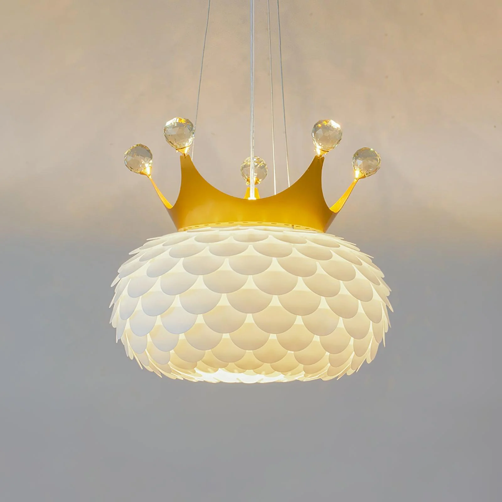 Подвесной светильник Aluvia Crown - ∅45см x 59см, золотой
