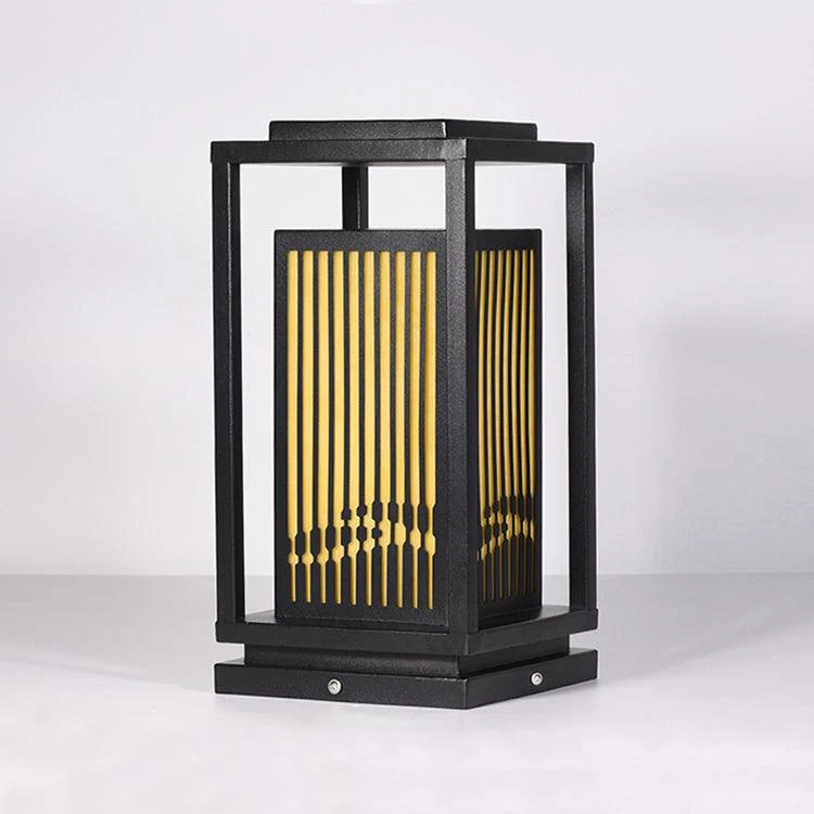Уличный светильник Square Cage - ∅25см x 60см, черный
