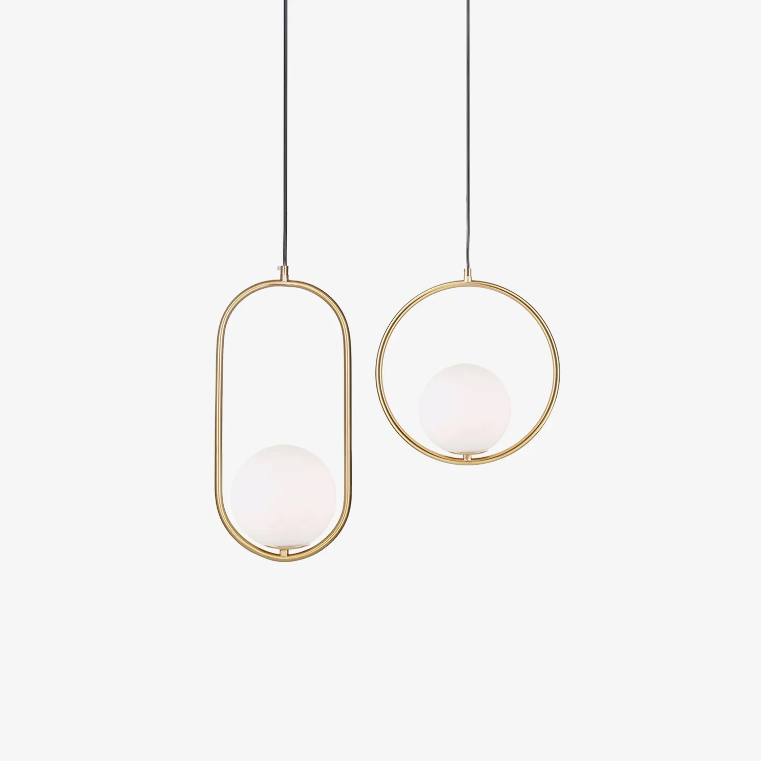 Подвесной светильник Mila Brass Swag - ∅30см, серебряный